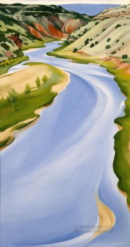ジョージア・オキーフ Painting - チャーマ・リバー・ゴースト・ランチ ジョージア・オキーフ アメリカのモダニズム 精密主義